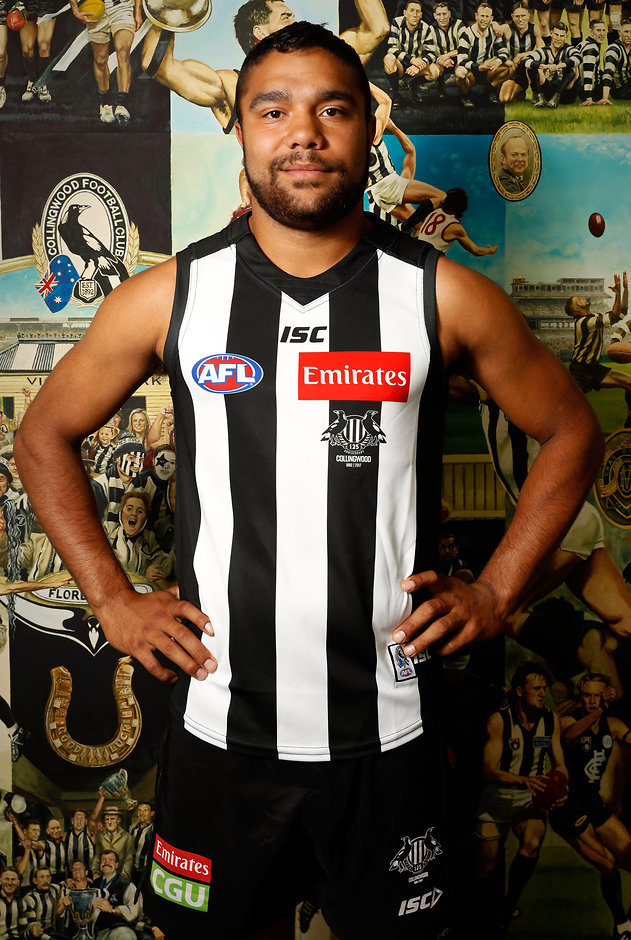 AFL 2016 Media - Collingwood Draftees MELBOURNE, AUSTRALIA - NOVEMBER 28: Kayle Kirby of the Magpies poses for a portrait during the Collingwood Magpies 2016 draftees press conference at the Holden Centre in Melbourne, Australia on November 28, 2016. (Photo by Adam Trafford/AFL Media)